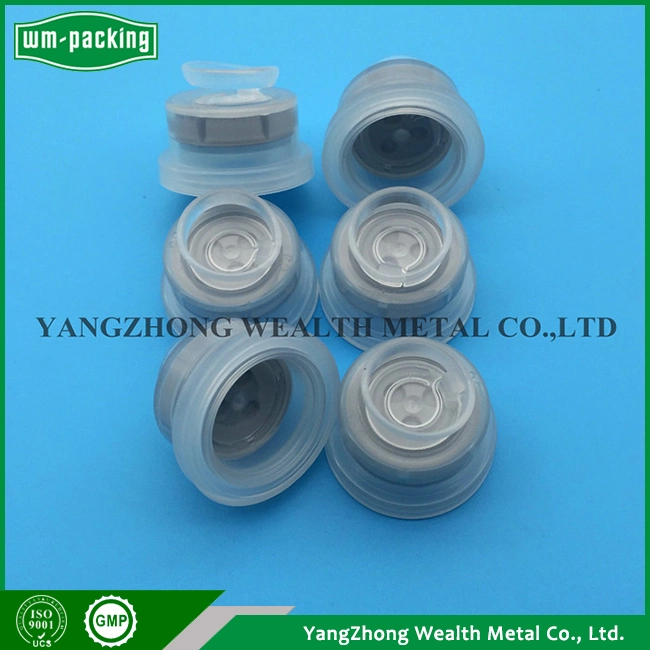 Glass Vials Silicone Rubber Stoppers Caps, LDPE/PE Euro Cap