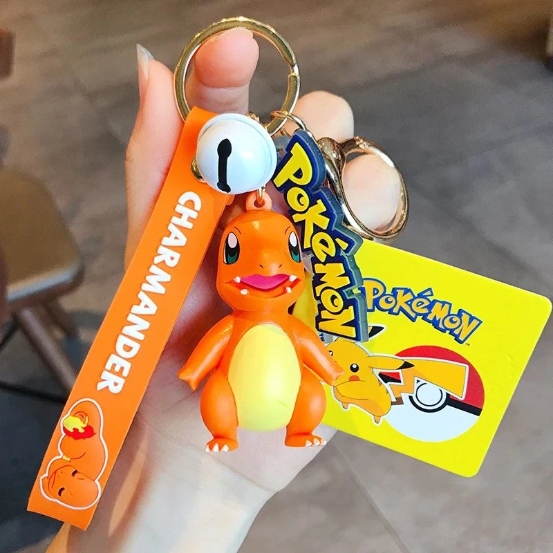 3D Soft Rubber in Stock Promotional Price Keyrings Pokemon Cute Silicone China Wholesale/Supplier High quality/High cost performance  Keychain for Souvnier Gift