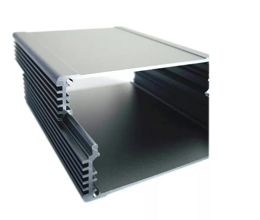 Custom Sheet CNC Machining Metal Aluminium Amplifier Electronic Case Power Supply Casing Heatsink Enclosure