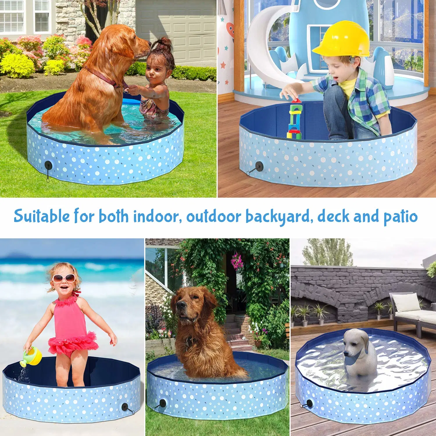 Fuerte de alta calidad impermeable duradera tina de baño de animales de compañía de juguetes para niños Piscina Bar//.