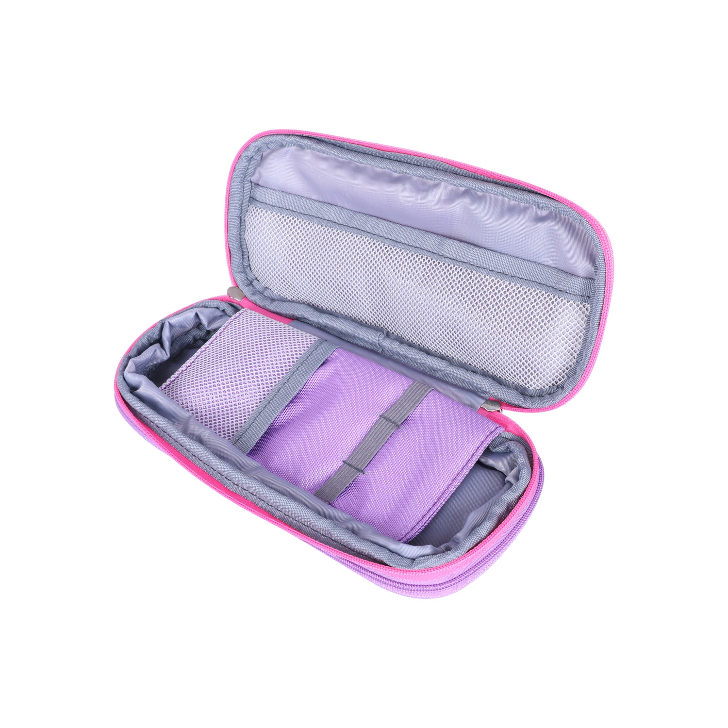 New Arrival Candy Color Large Storage Pencil Case with Multiple Compartments Pen Bag Pouch