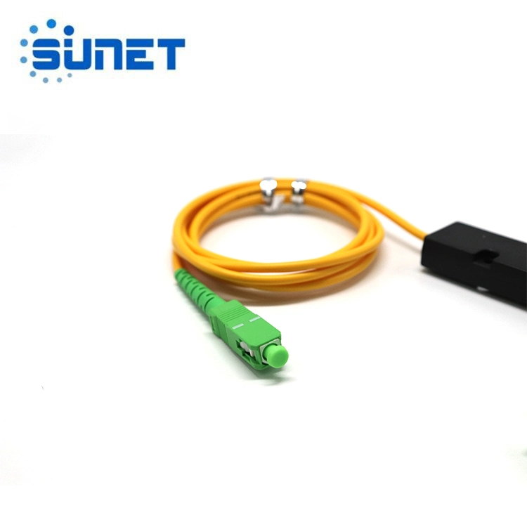 Fbt Sc APC 1X2 Splitter de fibra óptica acoplador con el conector