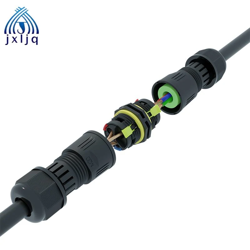 Los Conectores LED M20t-2p Conector del cable resistente al agua IP68 T Forma 3 Núcleos el conector