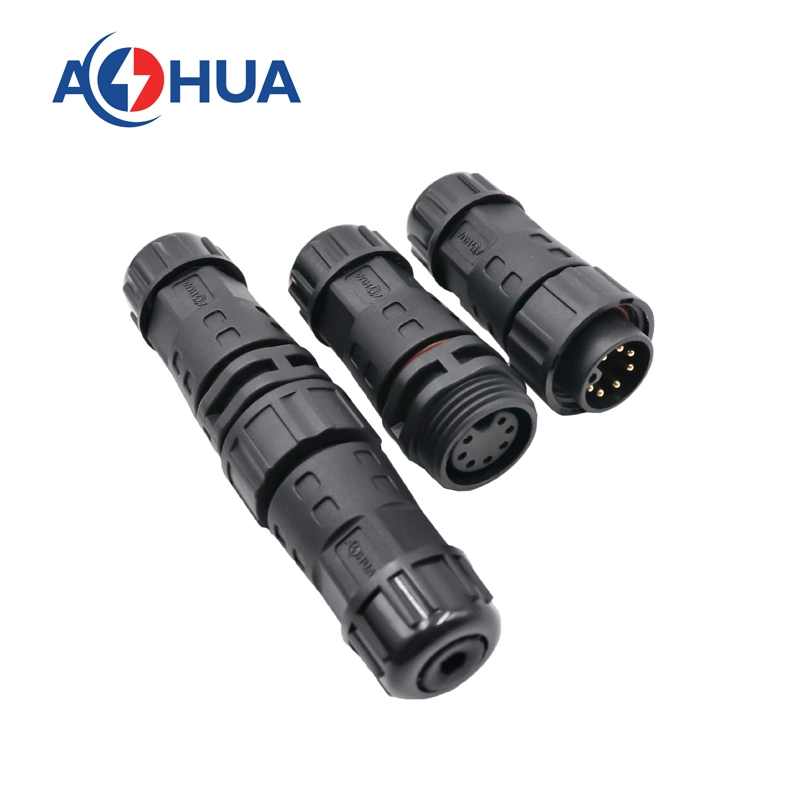 Aohua IP67 Wire to Wire 7 Pin Waterproof Electrical Connector Cable Joint