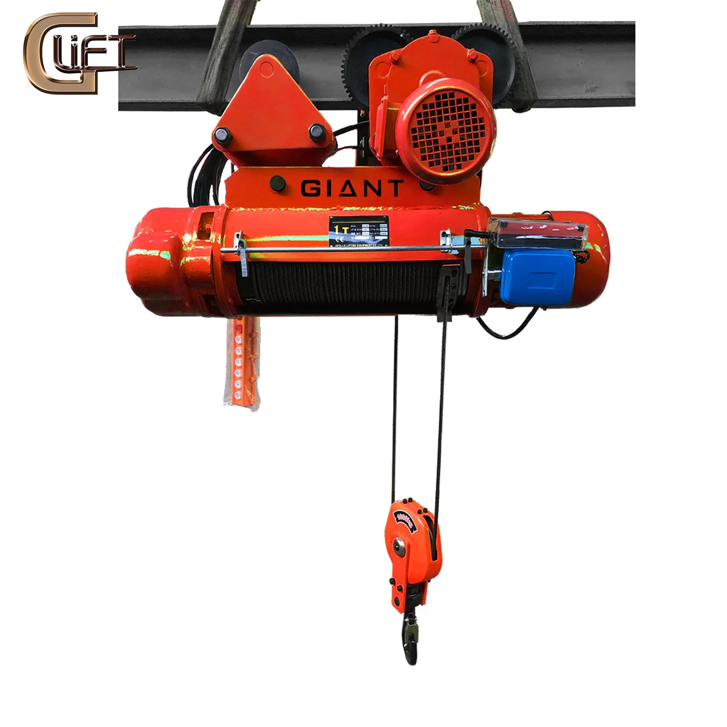 Fio elétrico de corrente de corda com velocidade de Dupla Velocidade Única Trolley 0.5-20T (CD1/MD1)