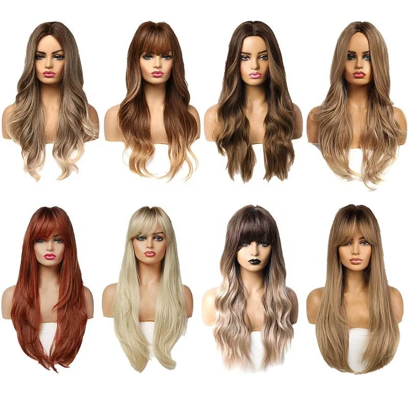 Wholesale Heat Resistant Fibre Synthetic Wigs, Excluding Freight