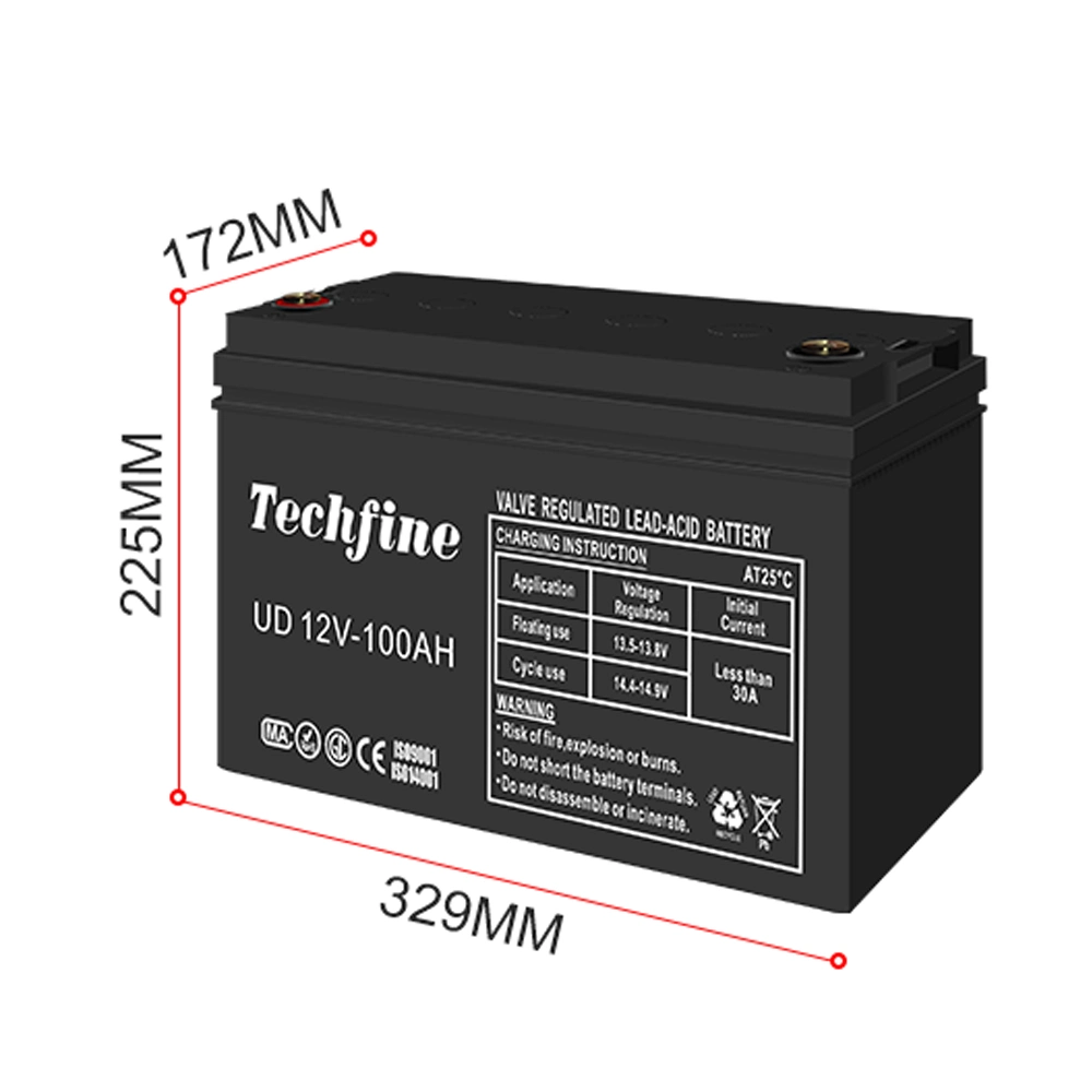 Zelle Pack Trockenlagerung Elektrofahrzeug 12V 100Ah Wiederaufladbar versiegelt Bleiakku