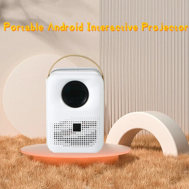 Nuevo HD 1080p Home Mini proyector interactivo Home Theater Mobile Teléfono inalámbrico proyección portátil pequeña