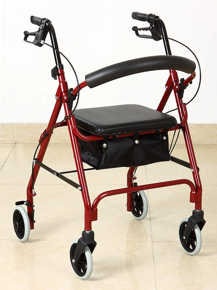 Walker Frame for Elder Adult Walking Aids Medical Equipment Manufacturers in Asia for Hospital Hot Selling Base Folding Walker Rollators