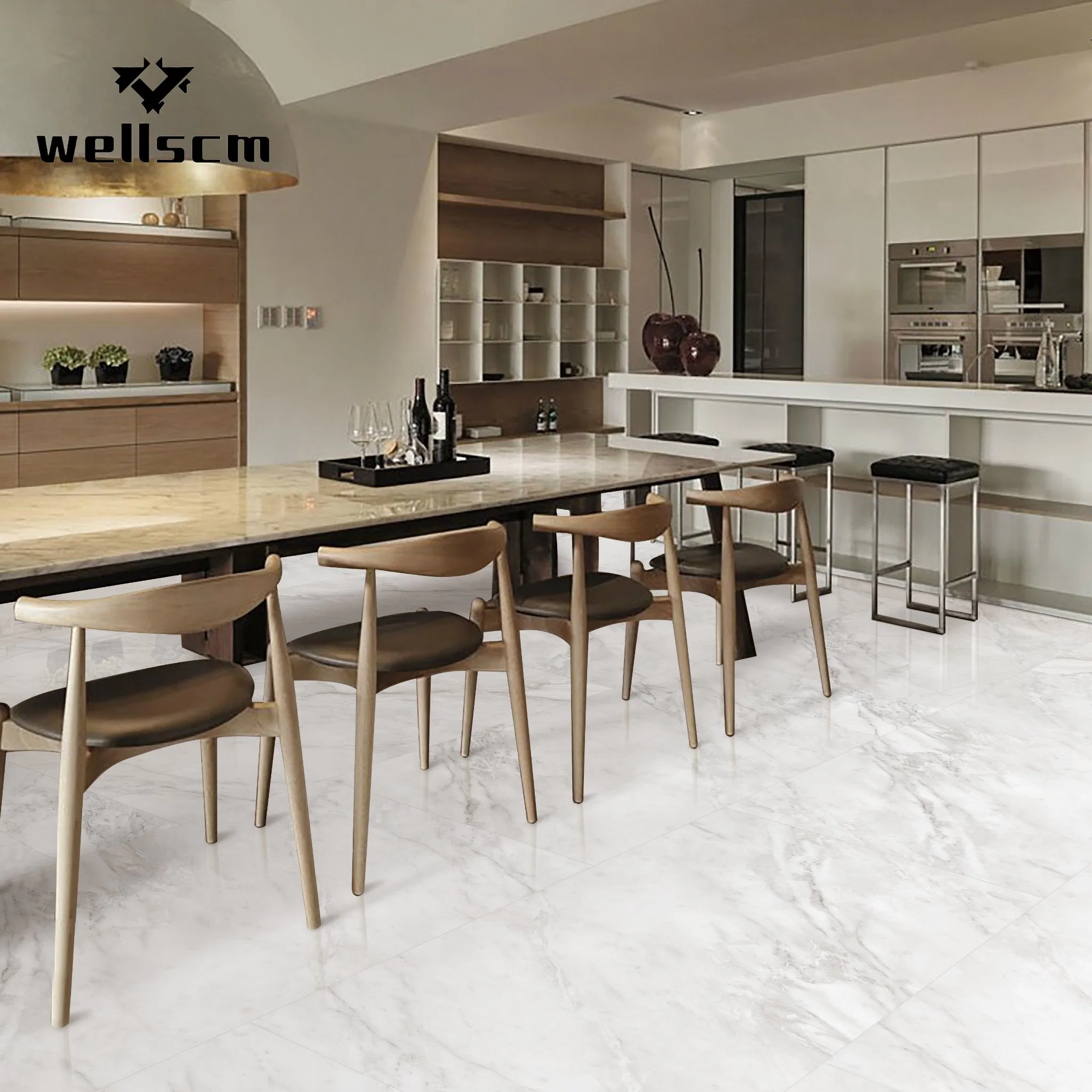 Onyx White Marble Glazed Ceramics Foshan Matte Polished Discontinued Porcelain Floor Tiles Kitchen Wall Tiles Bathroom