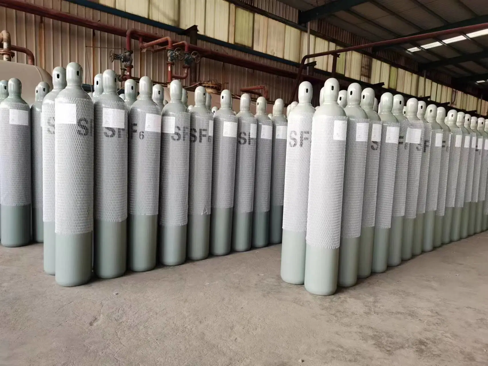 Portable 50kg Sf6 Gas Sulfur Hexafluoride Steel Cylinder