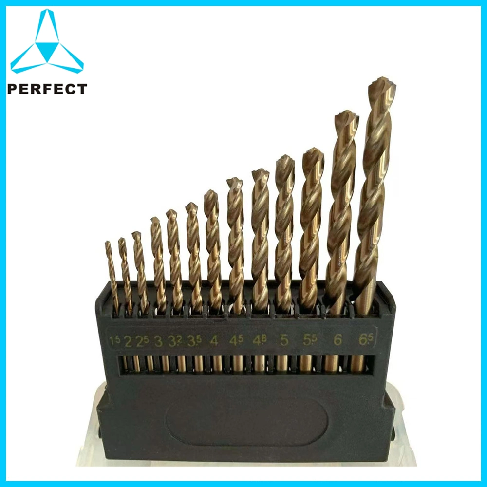 3 Steps Design (3X-5X Drilling Efficiency) HSS 8% Cobalt M42 Twist Drill Bits for Stainless Steel and Hard Metal