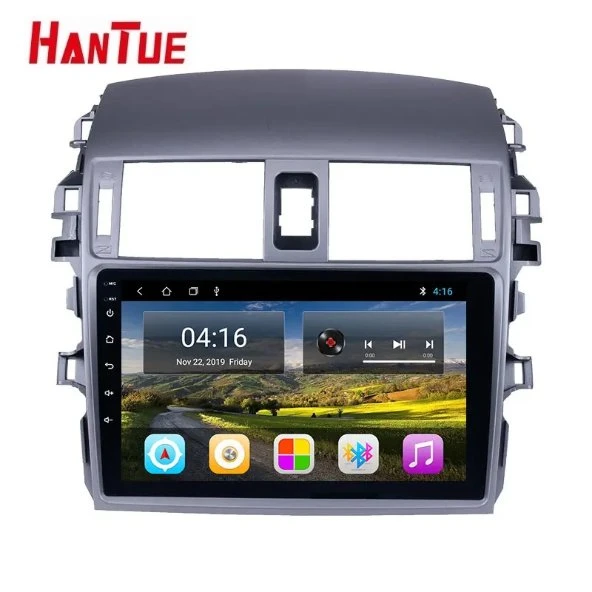 Android 12 Toyota Corolla 9'' Car Radio Video Stereo GPS WiFi Bt USB 2.5D Touch Screen for Toyota Corolla 2006-2012 Corolla Dashboard