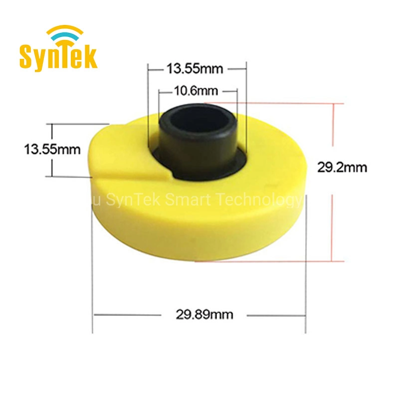 Étiquettes d'oreille de bétail de taille ronde RFID 134,2 kHz