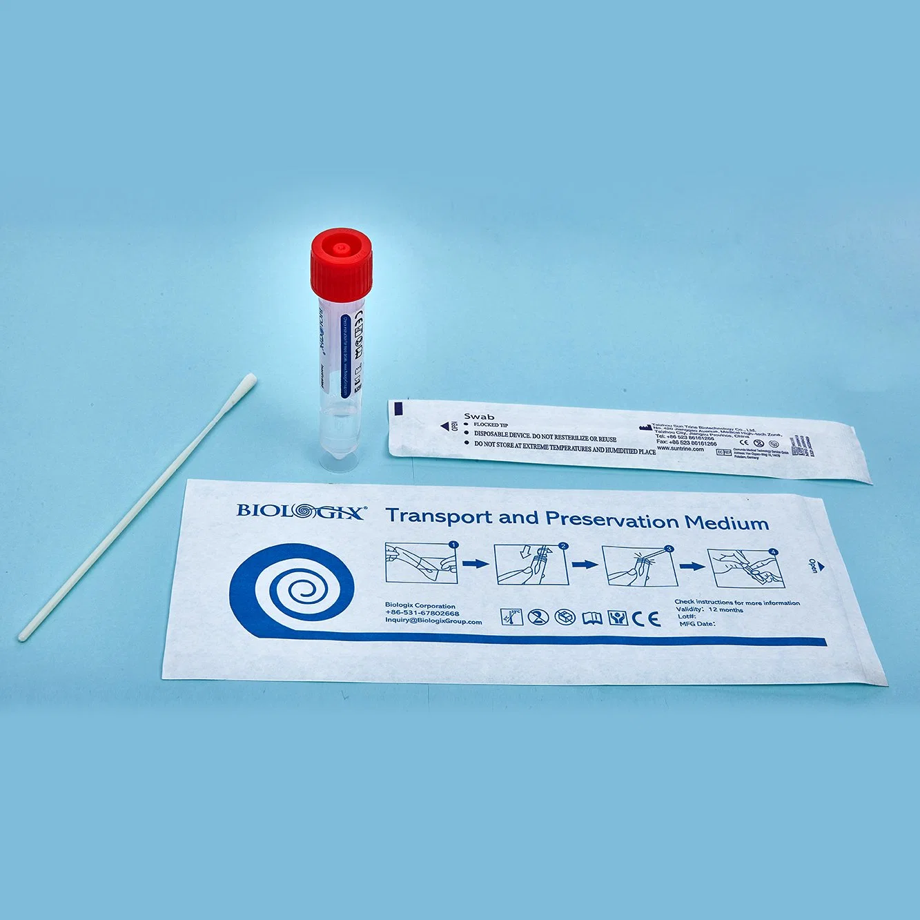 Disposable Virus Collection Tube and Transportation