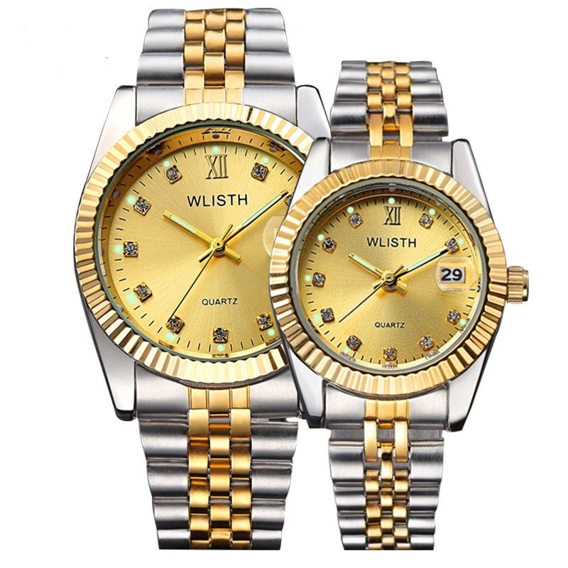 Hot Sale Quartz Watches Waterproof Fashion Couple Watch Women Stainless Gift Watches