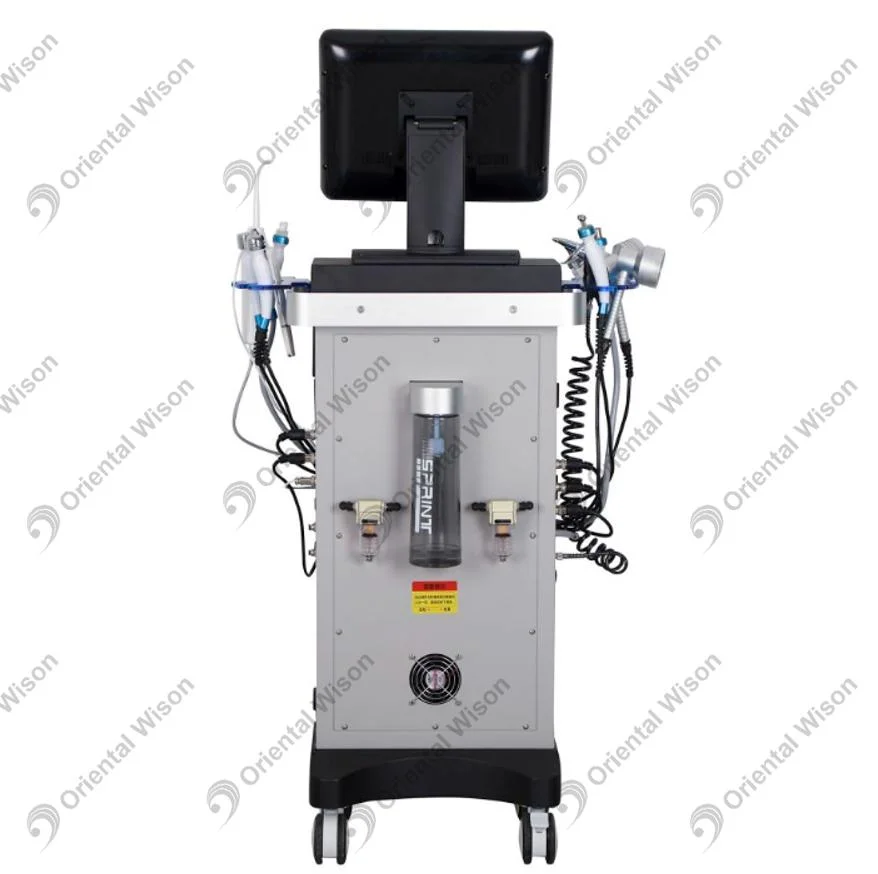 Hrdro H2O Oxygen Peel Facial Machine Oxygen Facial Dome Mask Hrdrofacial Microdermabrasion Machine