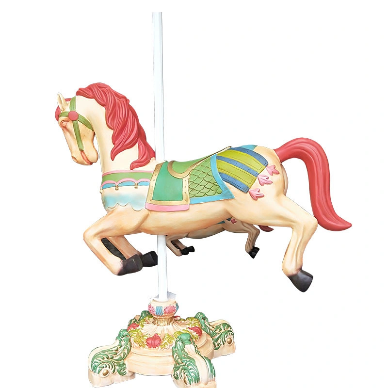 Beautiful Christmas Sculpture Art Resin Crafts Large Carousel for Wedding Party Decoration