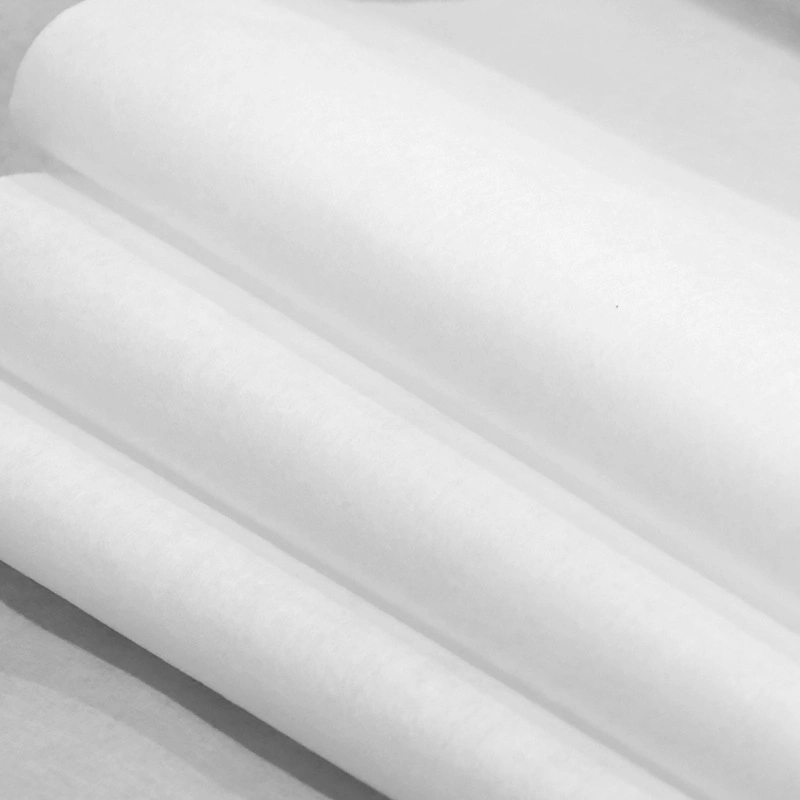 El 5% descuento 100% puro rollo de algodón tejido de material no tejido Spunlace Nonwoven Fabric para las toallitas húmedas almohadillas de algodón