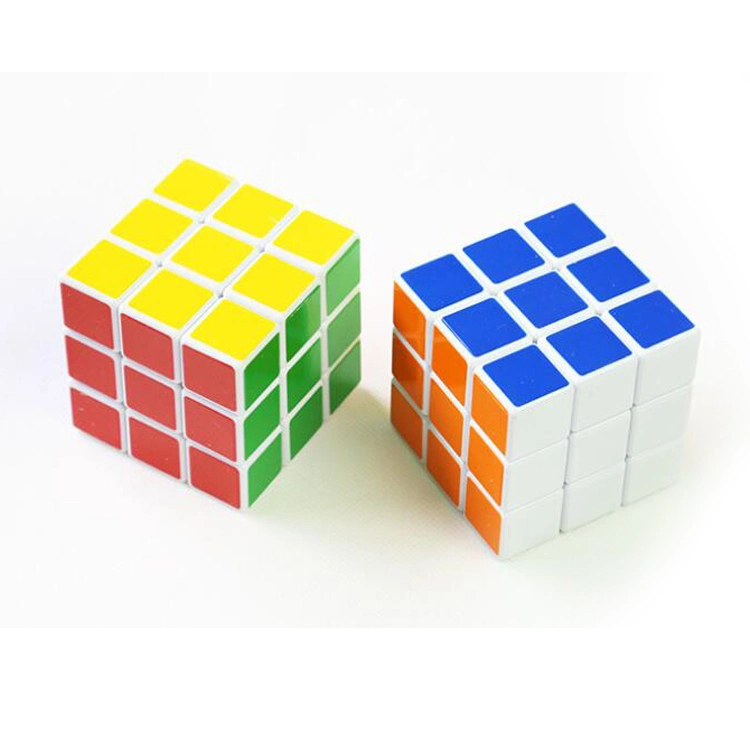 3X3X3 Simple Color 5.7X5.7X5.7cm 3 Layers Educational Plastic Folding Solid Magic Cube