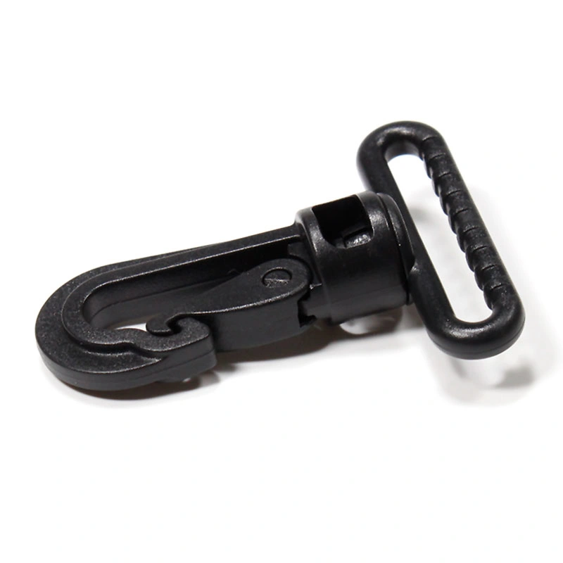 Wholesale/Supplier Black Plastic Buckle Swivel Eye Snap Hook for Bag/Lanyard Buckle