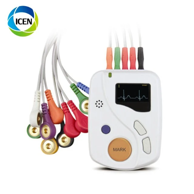 IN-H014 Cheap Wireless Bluetooth Wearable Electrode ECG Machine Price