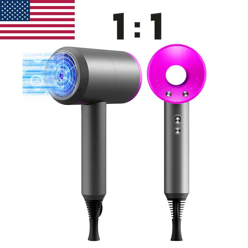 1: 1 Professional 1600W Strong Wind Super Sonic Negative Blow Hair Dryer Hot and Cold Wind Hammer Dryer with Diffuser