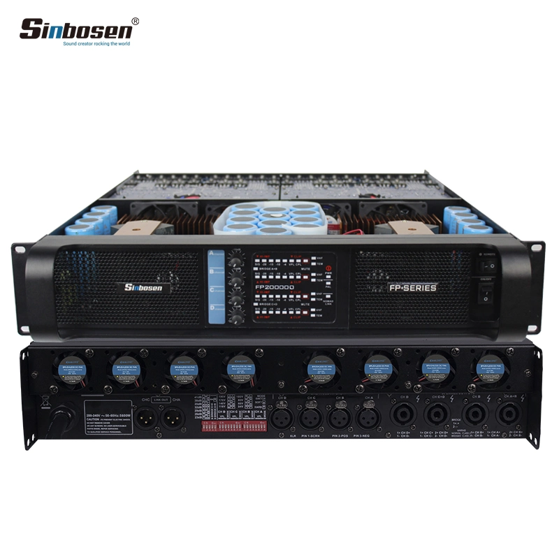 Sinbosen Professional 2000 Watt Amplifier Fp20000q 4 CH Amplificador de Potencia Sistema PA