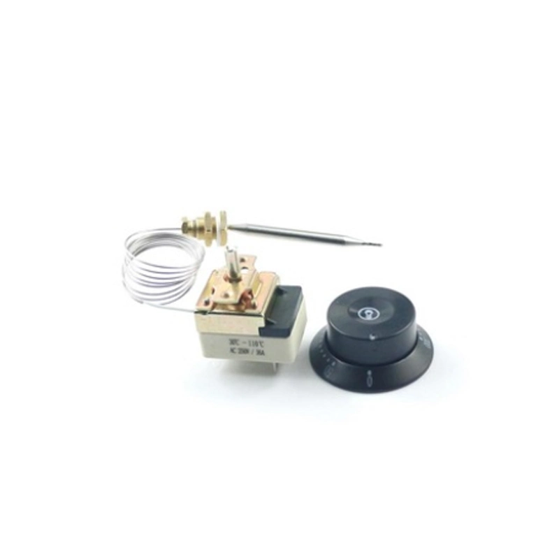 Customized 220V 16A 0~300degrees Electric Capillary Thermostat for Water Heater/Oven/Stove