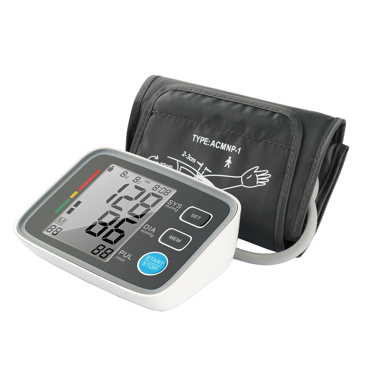 Sphygmomanomètre ARM ce BP moniteur de pression artérielle numérique avec Bluetooth