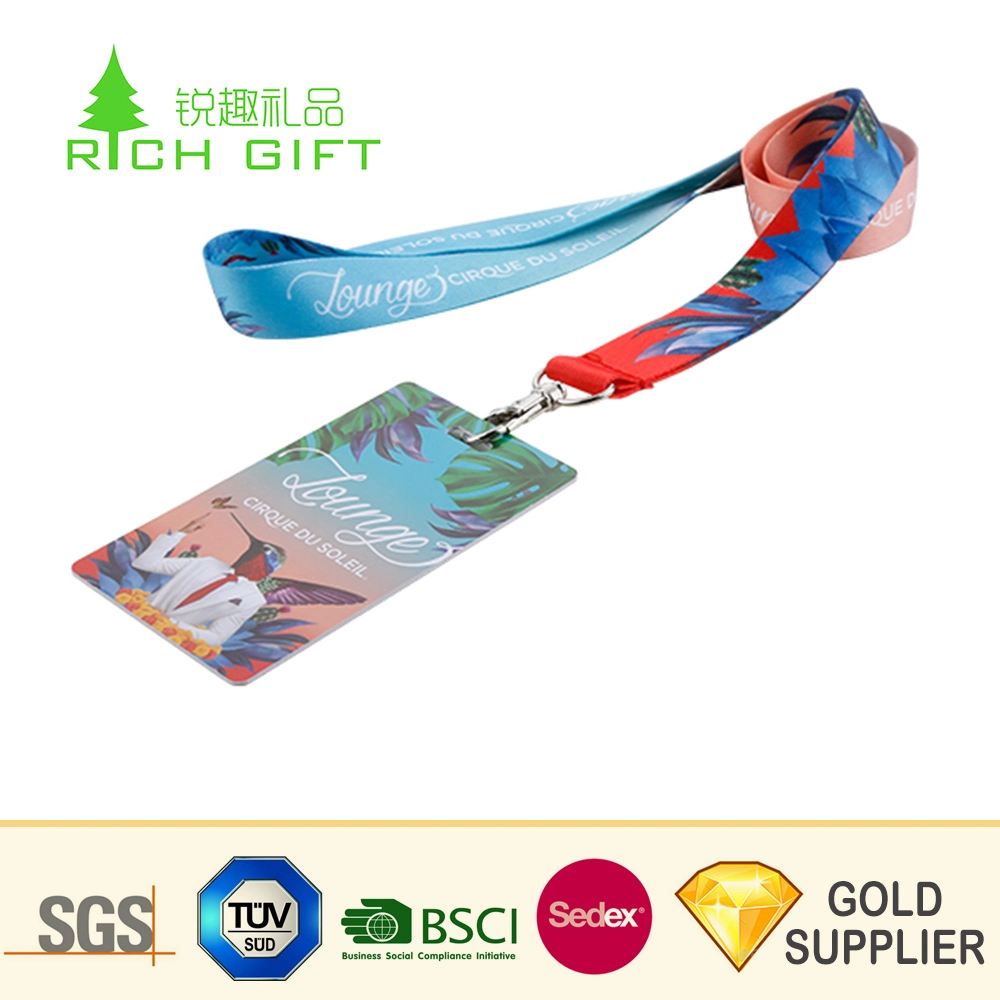 High quality/High cost performance  Fashion Design Custom Printed Polyester Bling Rhinestone Lanyard for Keys