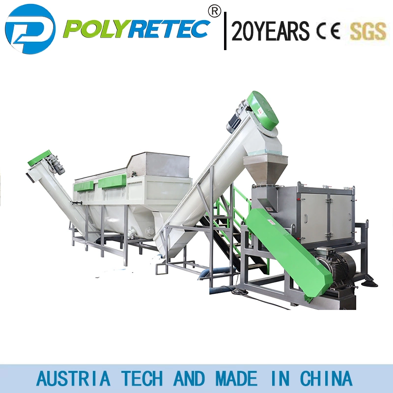 HDPE Drum/ PE Frame/ PE Block/ PE Can/ PE Bottle Crushing Washing Recycling Production Line