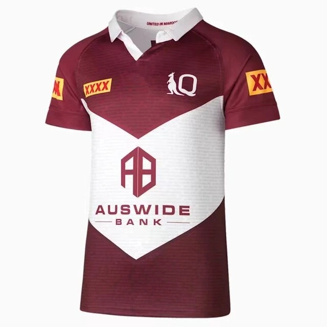 Wholesale/Supplier Qld Maroons Rugby Jersey 2023 Home Camiseta de Rugby Indígena Sininglet Australia Queensland Estado de origen Vest Nombre personalizado número