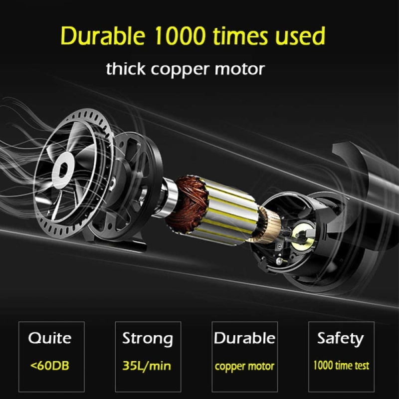 12V DC Motor Car Tire Inflator Pump Air Compressor