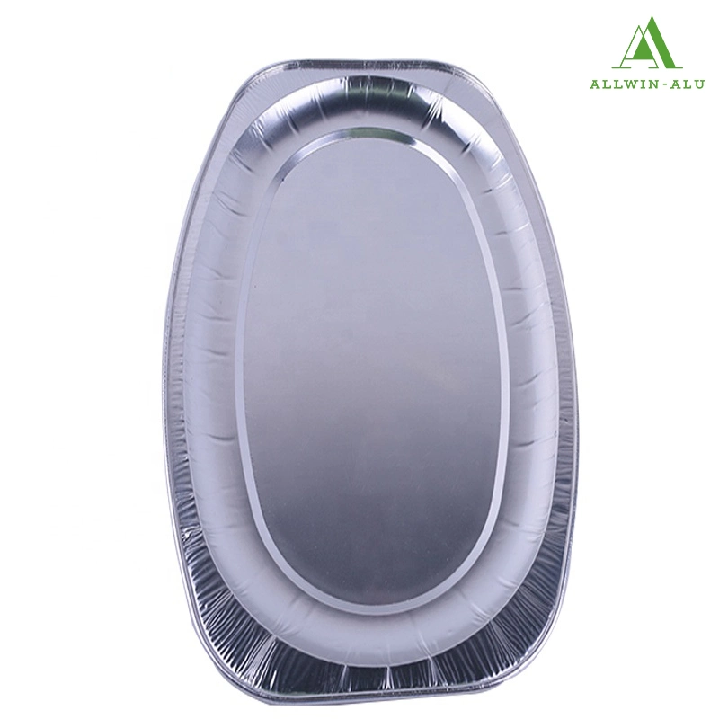 Hundred Percent Food Grade Disposable Aluminum Foil Pans Takeaway Food Packaging