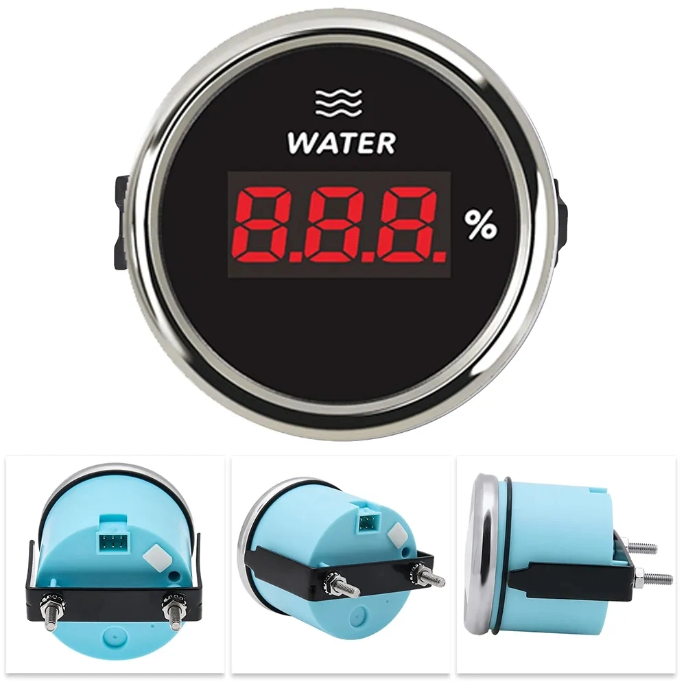 Digital Water Level Gauges 0-100% Water Level Meters 0-190ohm for Auto Boat Agricultural Machinery Engines Generating Units