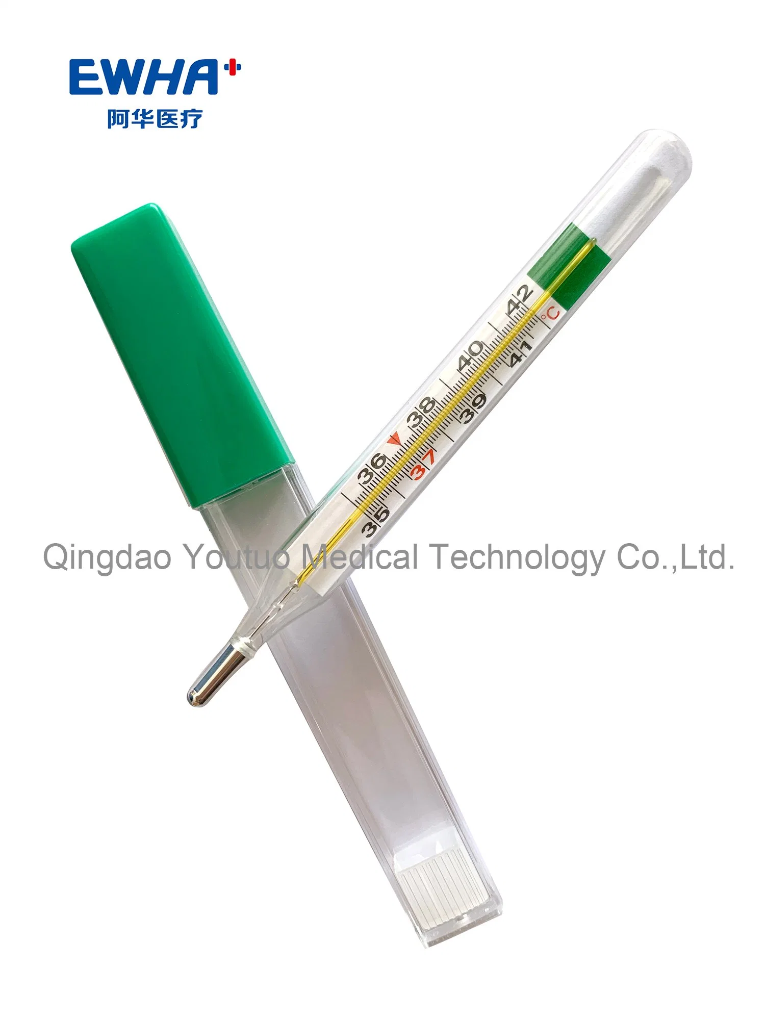 Clinical Thermometer Glass Thermometer Mercury-Free Hospital Pharmacy