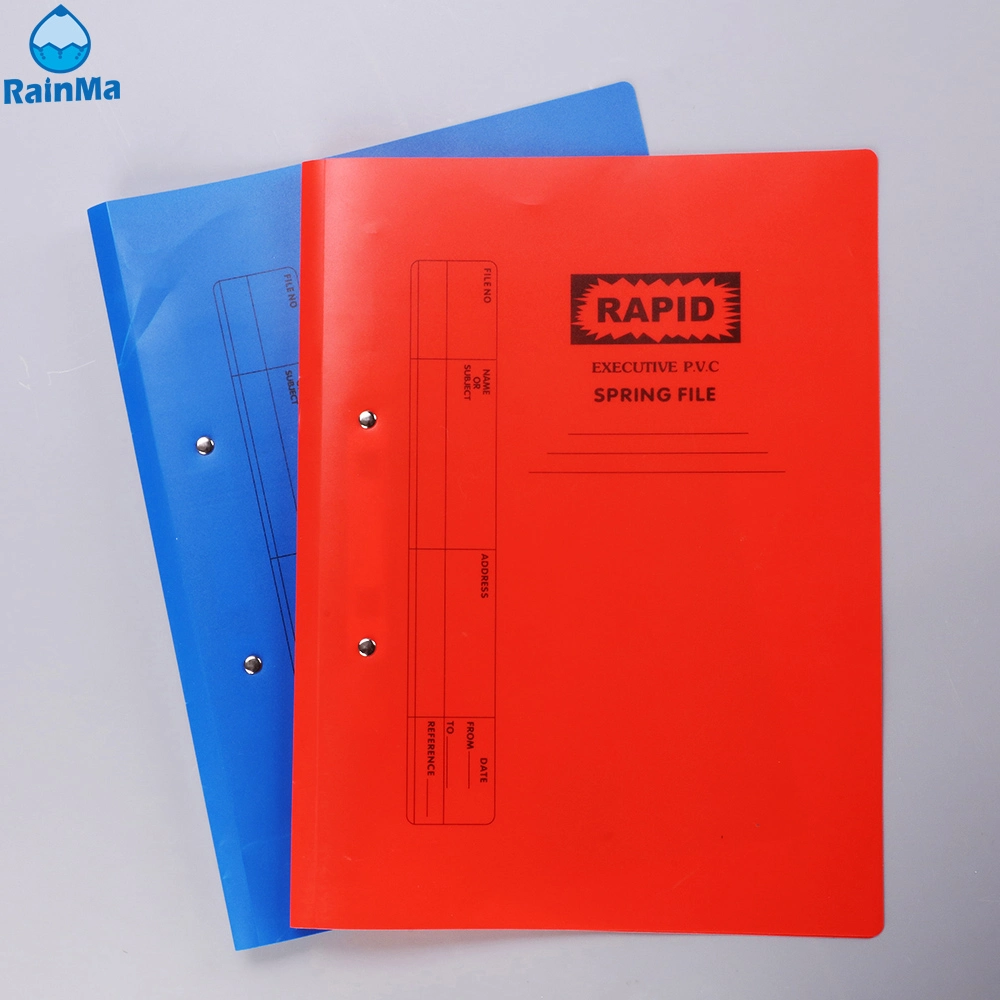 A4/FC Color Executive PVC Spring File with Metal Double Hole Spring Folder