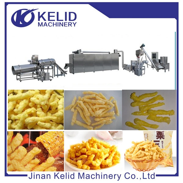 Wheat Flour Corn Fried Pellet Bugles 2D 3D Snack Making Processing Machine