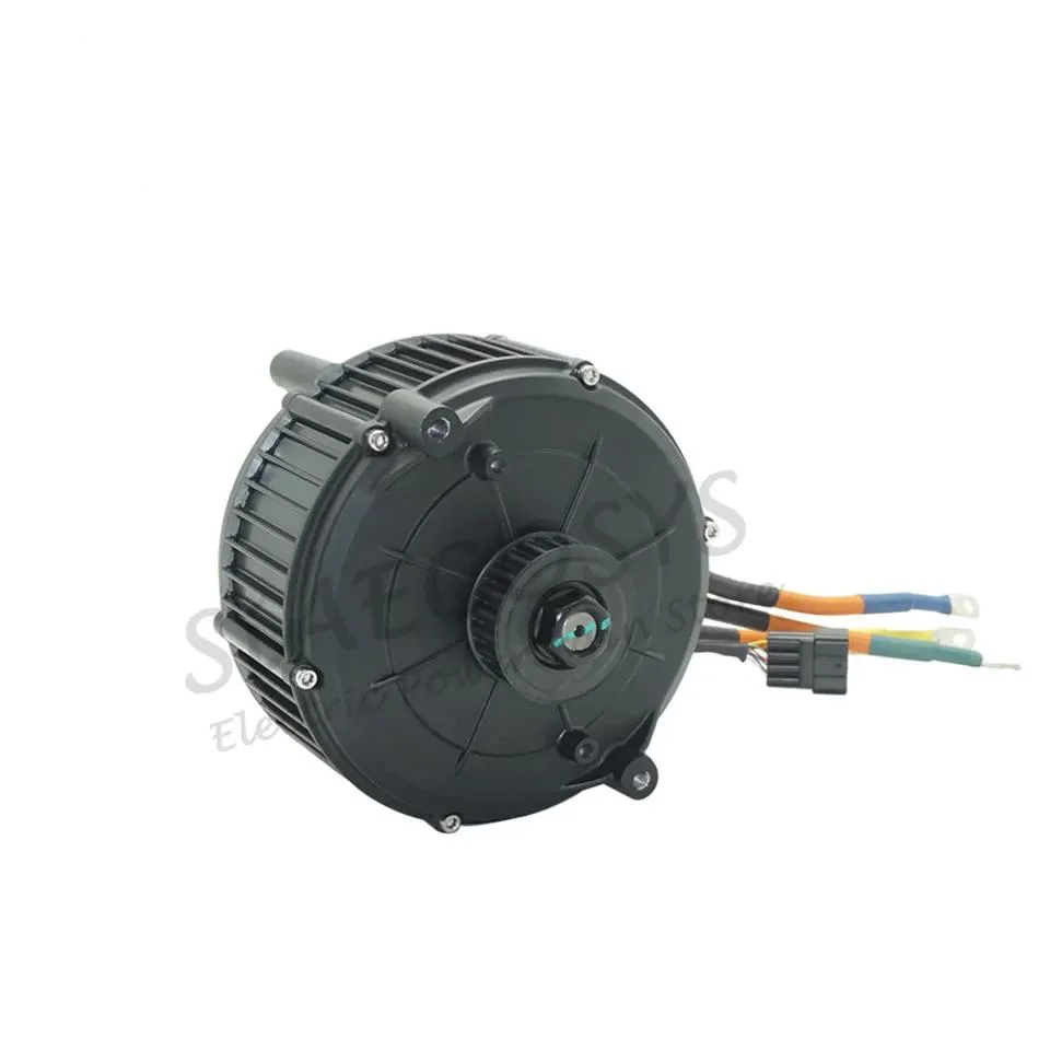 محرك الأقراص المتوسط Qsmotor 165 5000W 72 فولت 35h Encoder Pmsm بالنسبة لدراجة E-Bike القذرة