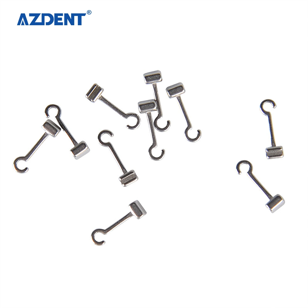 Azdent Dental Left Long Curved Orthodontic Crimpable Hooks