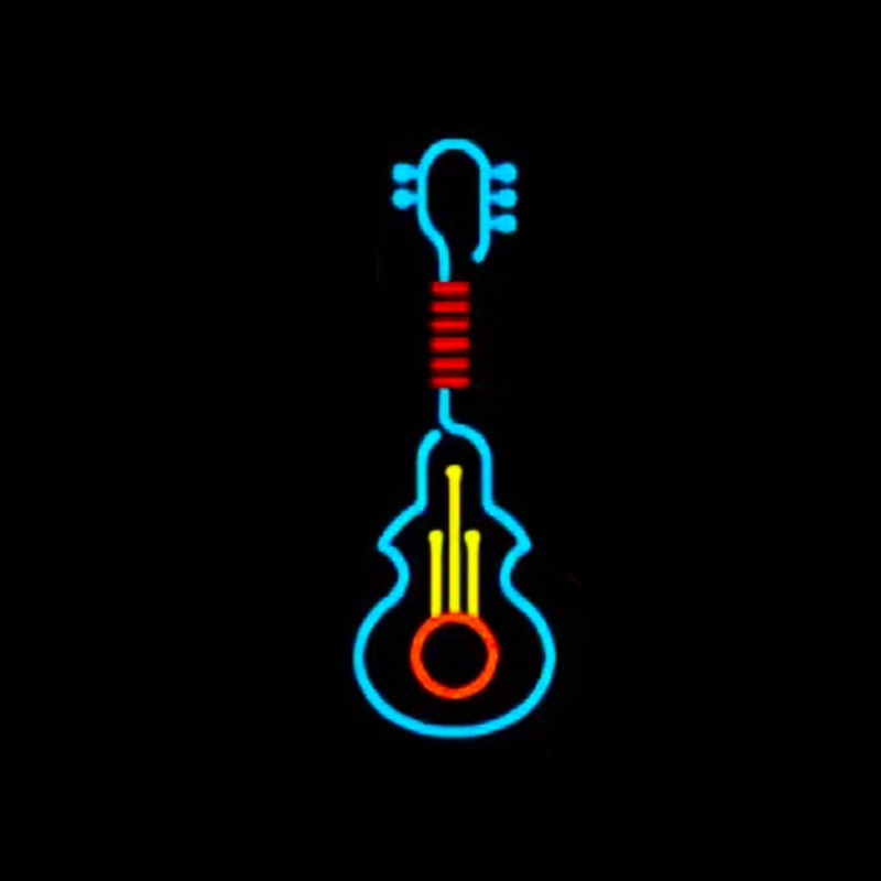 Guitar Stage Background Wall Decor LED Neon Lights