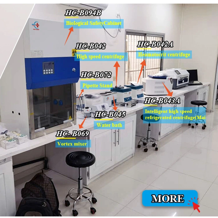 Équipement de laboratoire médical/analyseur d'hématologie/analyseur de biochimie/analyseur d'électrolyte/lecteur Elisa/machine PCR/immunoessai/analyseur de sperme/équipement de laboratoire