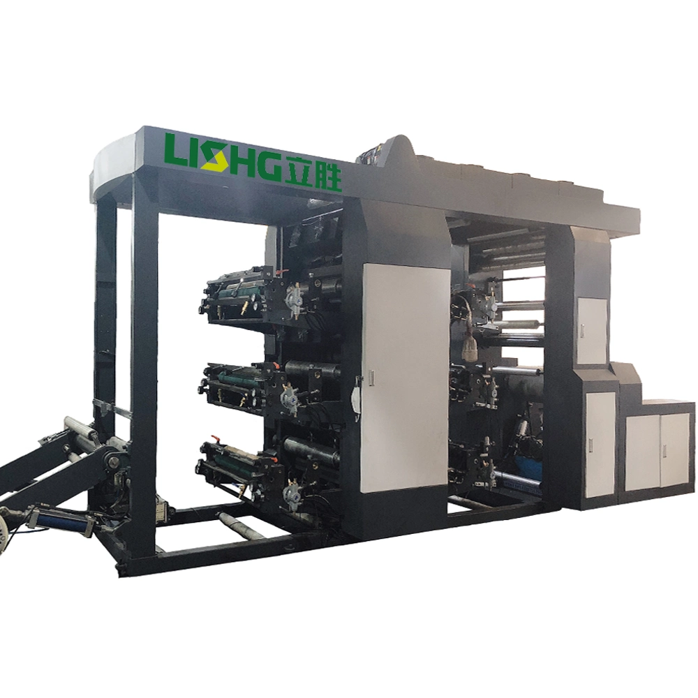 High Speed Automatic Muli-Color Plastic Film Flexographic Flexo Printing Machine