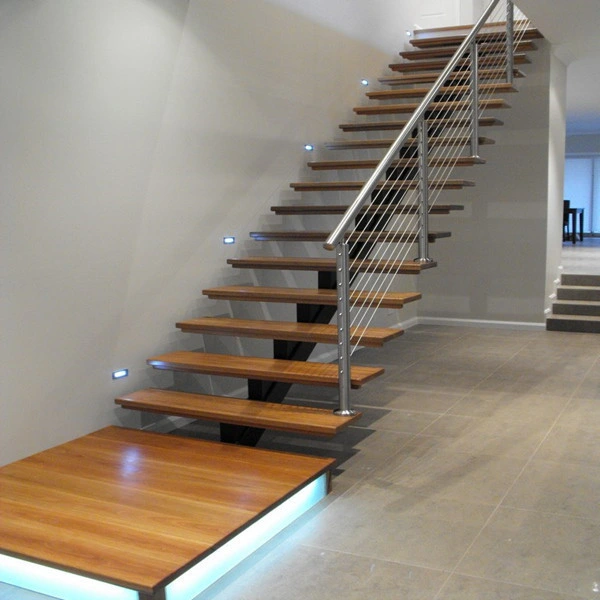 Newly Staircase Design Rubber Wood Steps