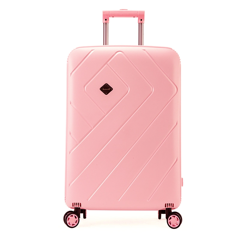 2022 Pink Trolley Travel Bag with Free Wheels, European New Design Ladies Trip Luggage Suitcases Sets