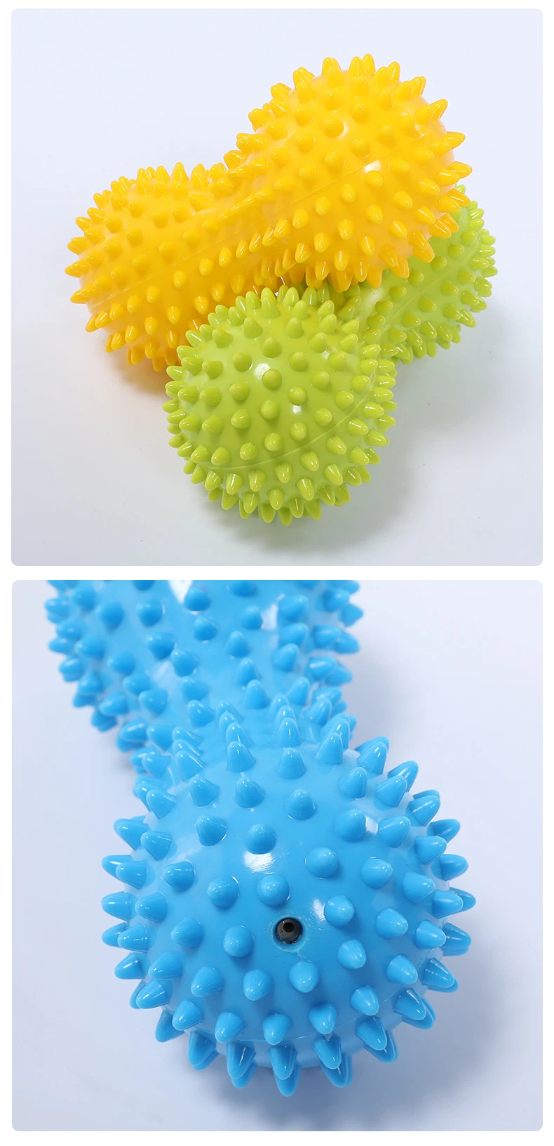 Dfaspo Yoga Pilates PVC Hollow Spiky Massage Ball