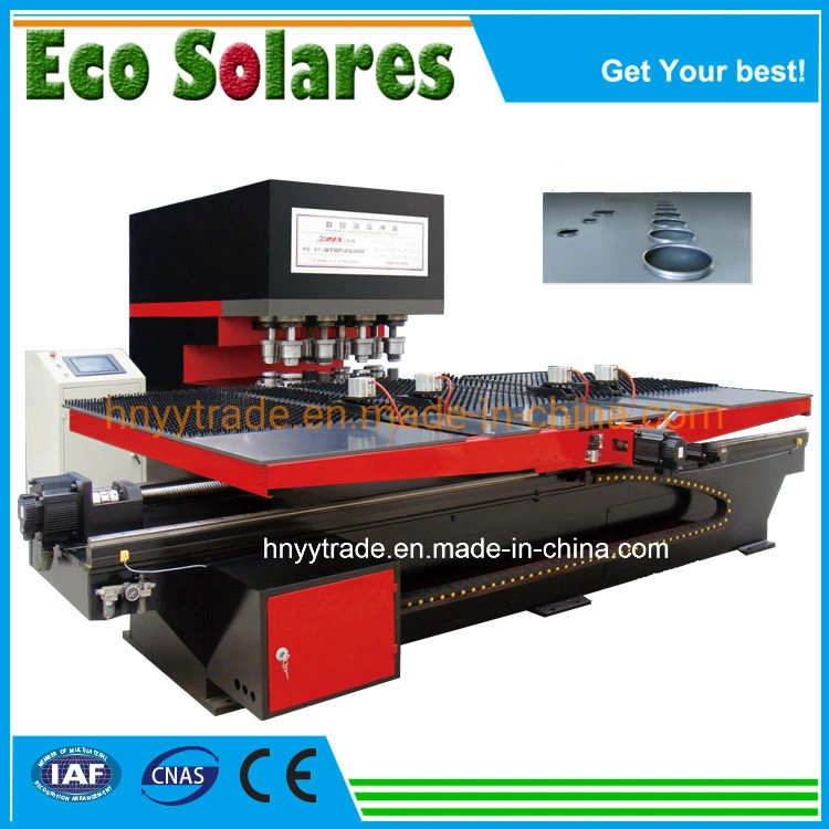 Solar Water Heater Solar Panel Production Line/Manufacturing Equipemnt--8-Location Hydraulic Punching Machine