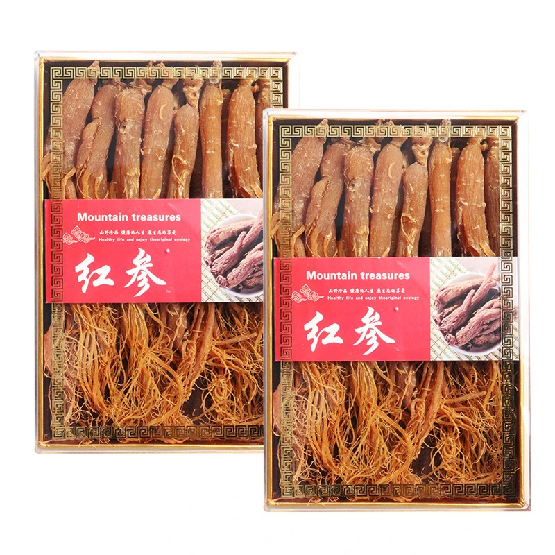 Hong Sheng la medicina tradicional china se seca la raíz del Ginseng rojo coreano