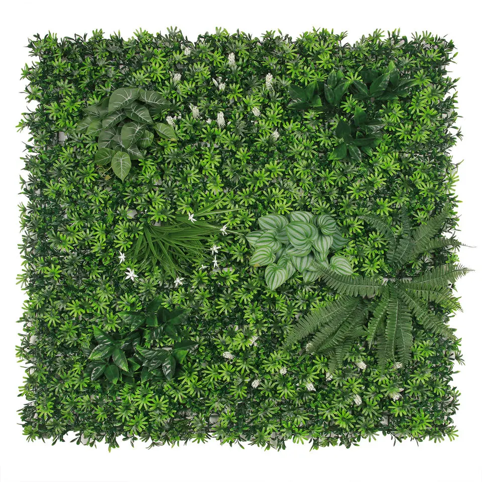 Home Garden Decorative DIY Wall Hanging Synthetic Grass Fence Foliage Green Wall Artificial Plants Artificial Grass Wall panel